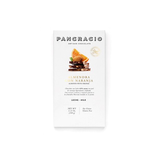 Молочный шоколад с миндалем и апельсином  (арт. PC4546)