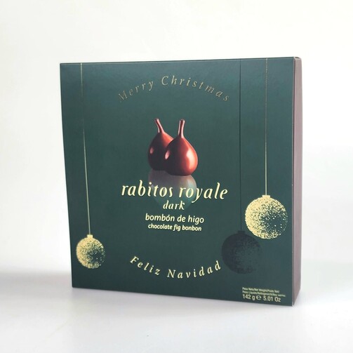 Инжир в шоколаде Dark Rabitos Royale в Новогоднем шубере №8  (арт. 101010)