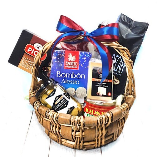 Подарочная корзина продуктовая "Восторг вкуса"  (арт. RKM-102)