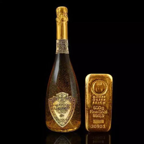 Напиток безалкогольный Золотое игристое вино без алкоголя Премиум Айрен Lussory Gold 24K  (арт. LUS9856)