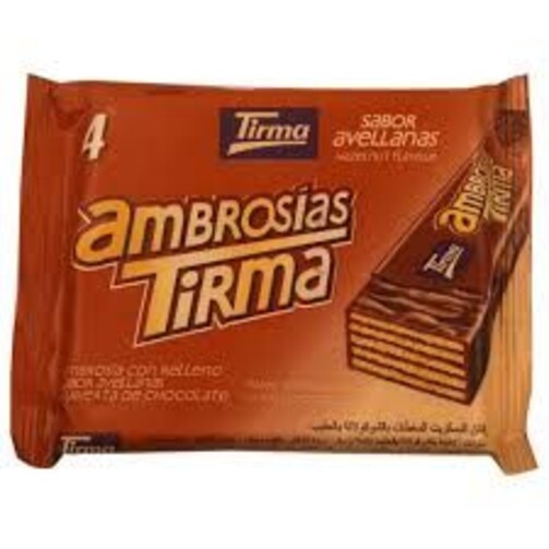 Вафельный батончик в молочном шоколаде со сливочной начинкой и фундуком (4 х 21,5гр)  (арт. 042425)