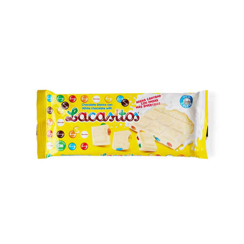 Белый шоколад с драже из молочного шоколада в цветной сахарной глазури 100 гр  (арт. LAC123902)