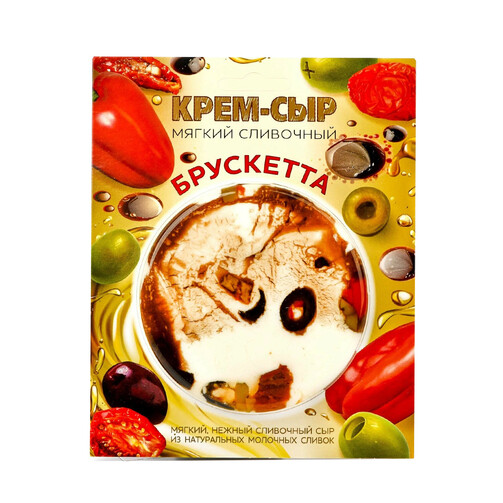 Брускетта мягкий сливочный крем-сыр 