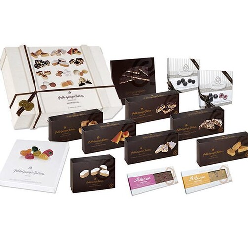 Набор турронов в деревянной коробке  (арт. DELO04)