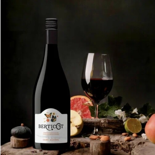 Вино Berticot красное сухое безалкогольное 750 мл 