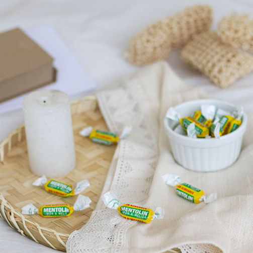 Леденцы без сахара со вкусом лимона и мелиссы на подсластителе 100 гр  (арт. LAC627501)