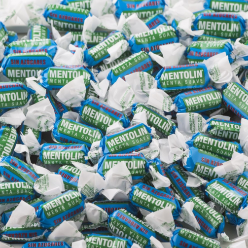 Леденцы без сахара со вкусом мяты на подсластителе 100 гр  (арт. LAC620301)