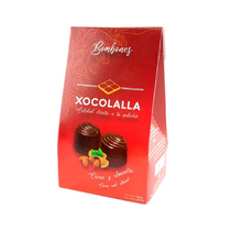 Конфеты из молочного шоколада с пралине из миндаля 100г