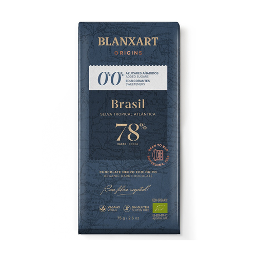 Органический плантационный шоколад Бразилия 78% без сахара 75 г  (арт. BLX49180/BLX)