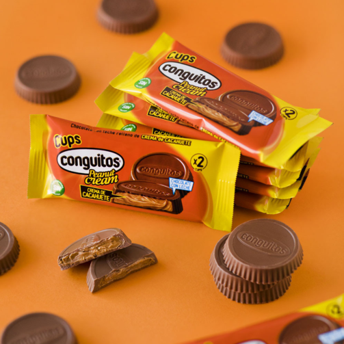 Молочный шоколад с начинкой из арахисового крема 2*17 гр  (арт. LAC073700)