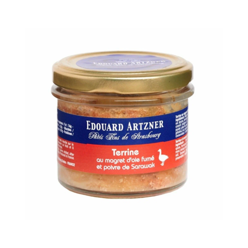 Террин из копченой гусиной грудки с перцем Саравак 