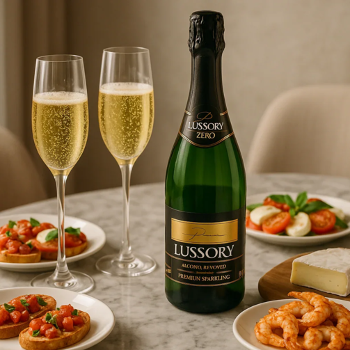 Напиток безалкогольный Брют игристое без алкоголя Премиум Айрен Lussory Premium  (арт. LUS9855)