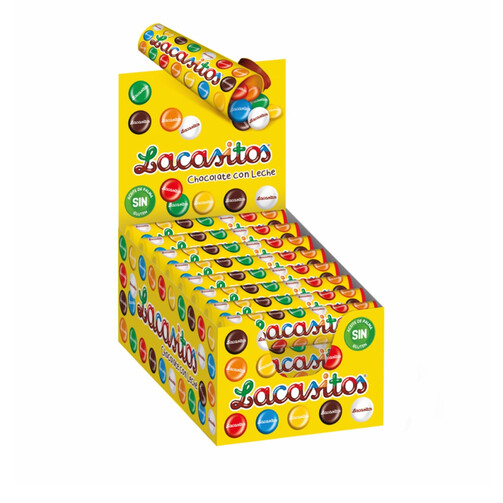 Драже из молочного шоколада в цветной сахарной глазури, Бокс 24*20 гр  (арт. LAC061401)