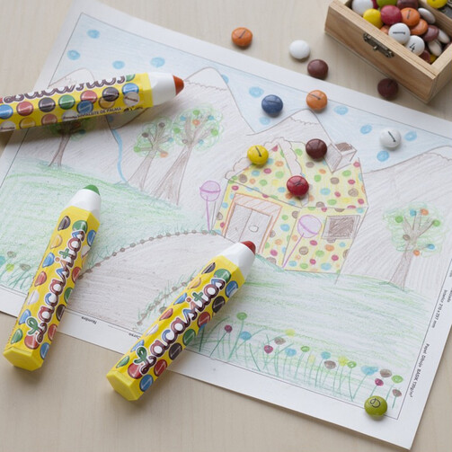 Драже из молочного шоколада в сахарной глазури, карандаш 20 гр  (арт. LAC0620/1)