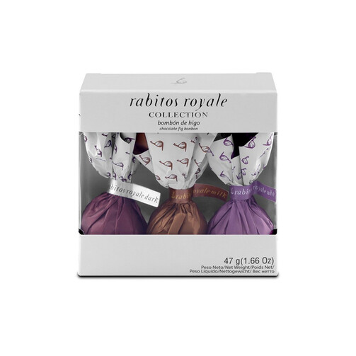 Конфеты инжир Коллекция Dark, Milk, White Rabitos Royale Collection №3  (арт. RC03)