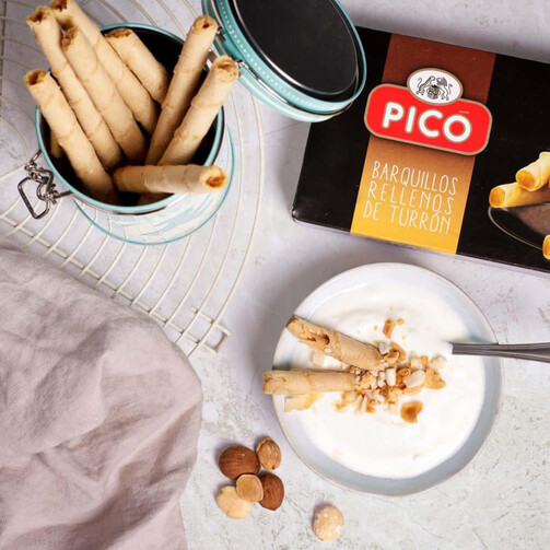 Десерт хрустящие трубочки с миндальным пралине 75г  (арт. PIC0397)