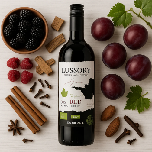 Напиток безалкогольный Красный Мерло без алкоголя Био Органик Premium Red Merlot Bio  (арт. LUS1095)
