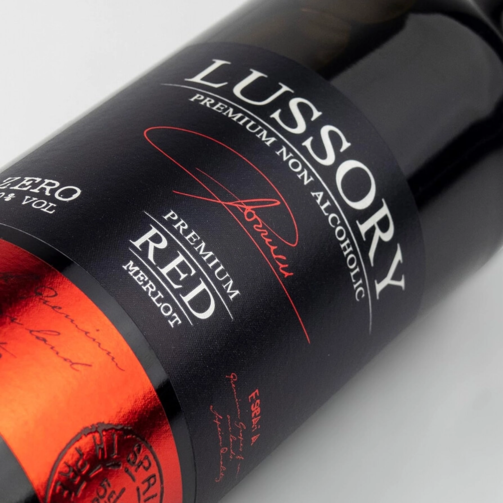 Напиток безалкогольный Красный Мерло без алкоголя Премиум Lussory Premium Red Merlot  (арт. LUS9853)