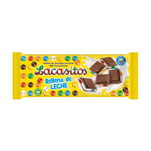 Молочный шоколад со сливочной начинкой и драже в цветной сахарной глазури 100 гр  (арт. LAC120101)