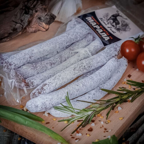 Фуэт мини колбаски Охота из марала сыровяленые 