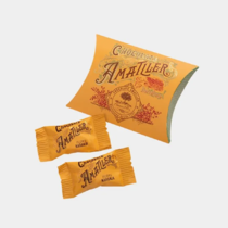 Конфеты в тёмном шоколаде 70% с апельсиновой начинкой