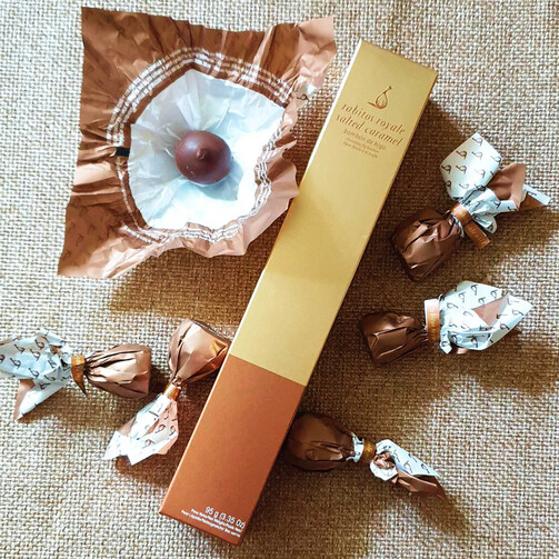 Инжир в молочном шоколаде с соленой карамелью Milk Rabitos Royale №6  (арт. RM06)