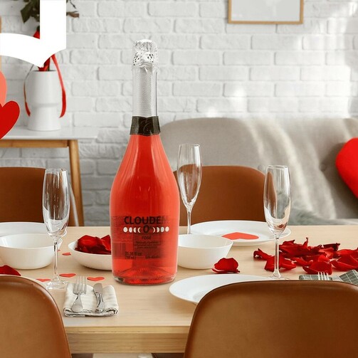 Безалкогольный ароматизированный напиток из фруктового сока с сахаром Клоудем 0% розовый  (арт. ESP5118)