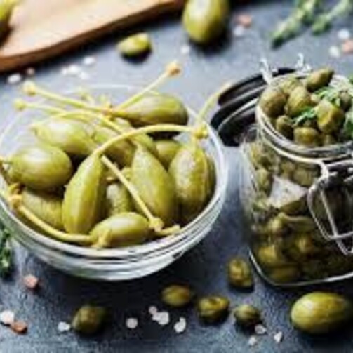 Каперсы Лакримелла с ножкой в уксусе 