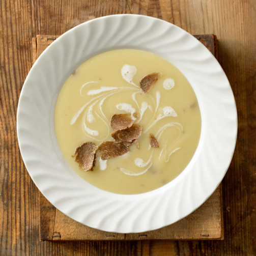 Крем-суп из турецких бобов с трюфелем 