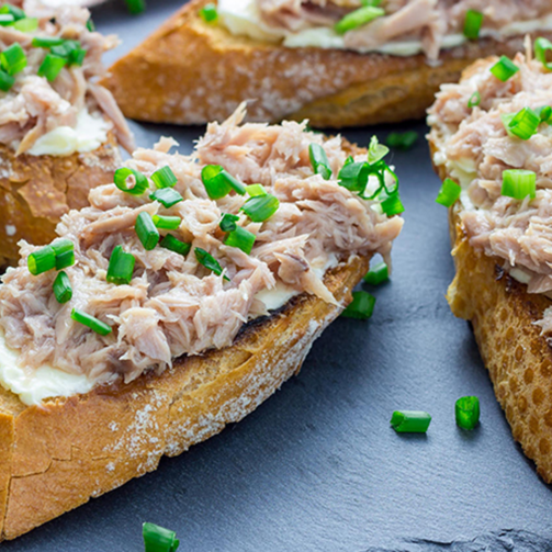 Тунец полосатый филе - ломтики в масле 