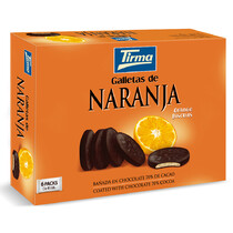 Печенье с апельсиновым вкусом в тёмном шоколаде (6 x 33гр)