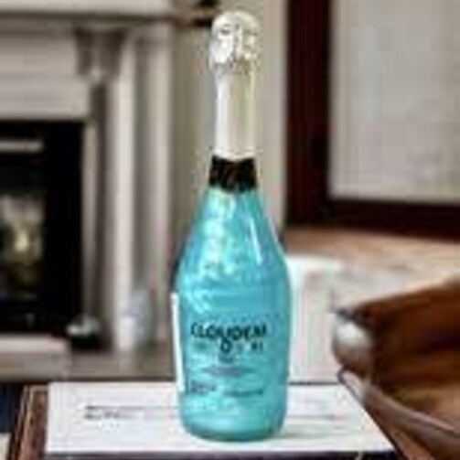 Безалкогольный газированный коктейль со вкусом яблочного сока с сахаром Клоудем 0% синий  (арт. ESP5117)