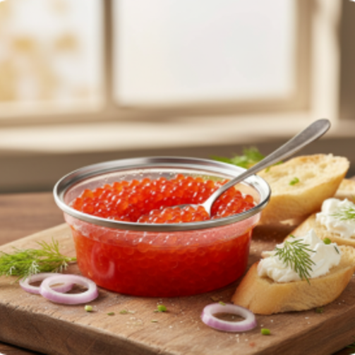 Икра зернистая лососевая (горбуша) охлажденная 