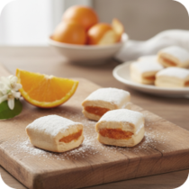 Испанский десерт Кортадито с апельсиновой начинкой весовой