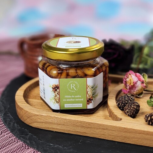Кедровый орех в сиропе из сосновой шишки  (арт. ЕБФ-6222)