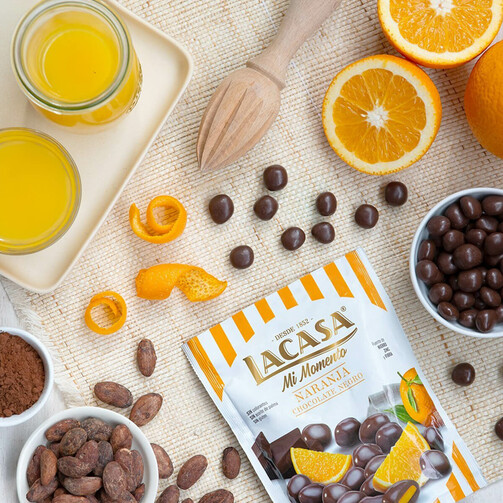 Апельсиновые цукаты в темном шоколаде 125 гр  (арт. LAC042301)