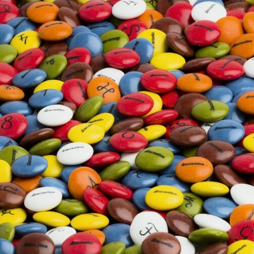 Драже из молочного шоколада в цветной сахарной глазури, Диспенсер и игрушка 150 гр  (арт. LAC059104)