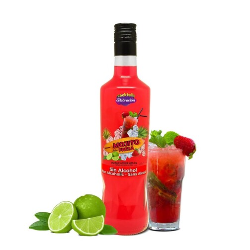 Безалкогольный освежающий праздничный напиток клубничный Мохито  (арт. ESP5001)