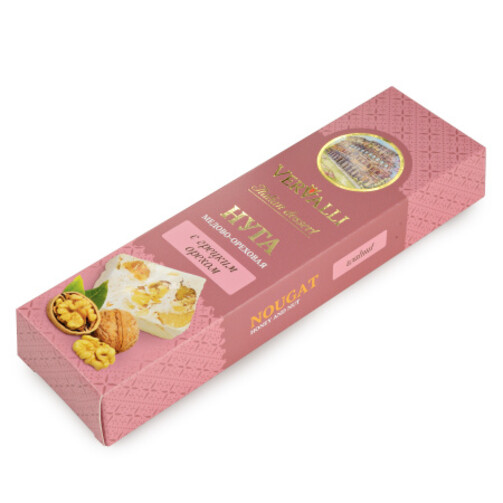 Нуга медово-ореховая с грецким орехом 