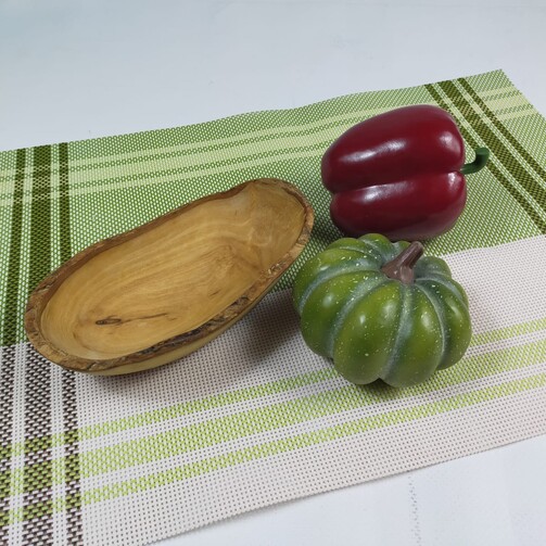 Блюдо овальное с необработанным краем 