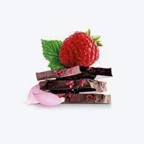 Темный шоколад с сублимированной малиной и лепестками розы  (арт. PC4836)