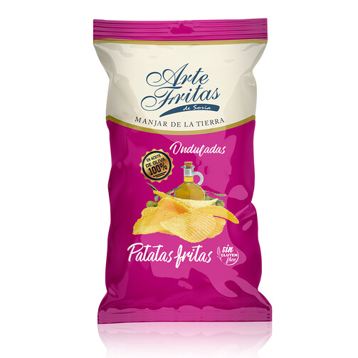 Картофельные чипсы рифленые с оливковым маслом EV  (арт. BORAOND13020)