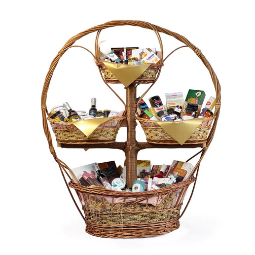 Подарочные корзины деликатесов премиум "Совершенство"  (арт. RKK-018)