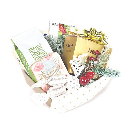 Новогодние праздничные корзины "Теплые моменты"  (арт. RKB-201)