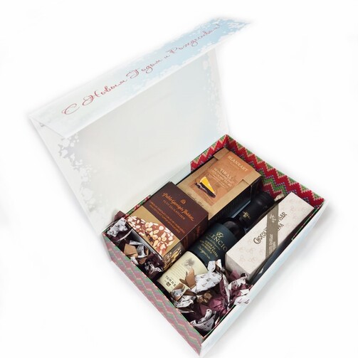 Новогодний продуктовый набор "Семейное наслаждение"  (арт. RKM-221)