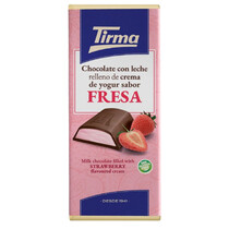Шоколад молочный с клубнично-йогуртовой начинкой Tirma