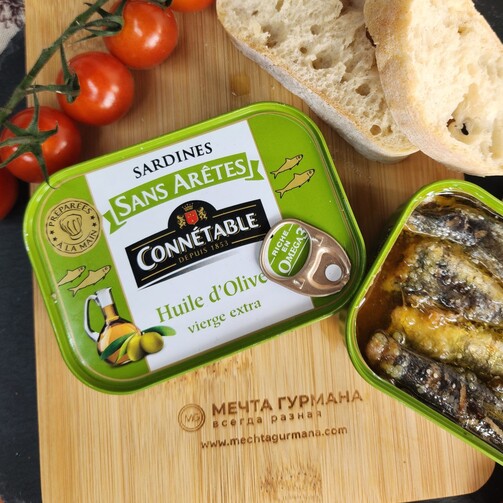 Сардины без костей в оливковом масле первого отжима экстра  (арт. БНС)