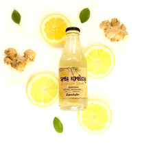 Безалкогольный газированный напиток Самба Камбуча Имбирь и Лимон