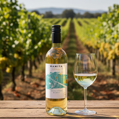 Вино Ramita белое сухое безалкогольное 750 мл 