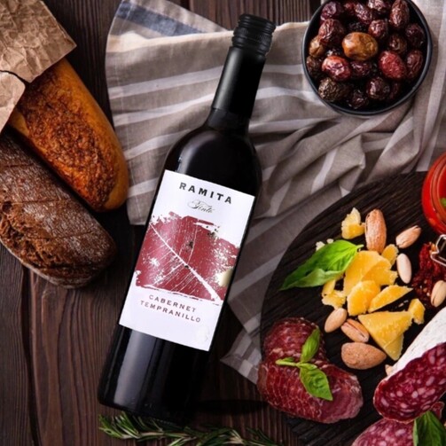 Вино Ramita красное сухое безалкогольное 750 мл 